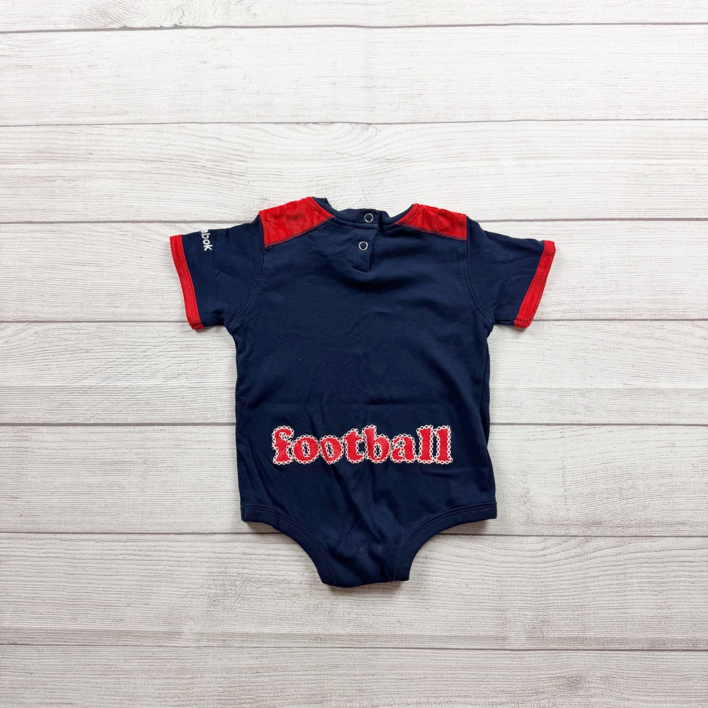 Reebok NFL Team Apparel Patriots Baby One Piece Bodysuit 12-18 Months