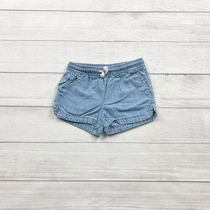 Jumping Beans Chambray Shorts Girls Light Pull On Pocket Shorts 5T