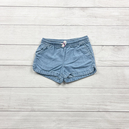 Jumping Beans Chambray Shorts Girls Light Pull On Pocket Shorts 5T