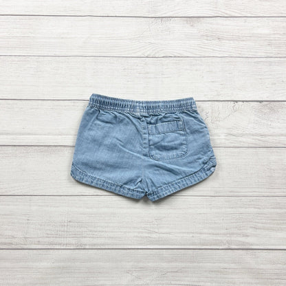 Jumping Beans Chambray Shorts Girls Light Pull On Pocket Shorts 5T