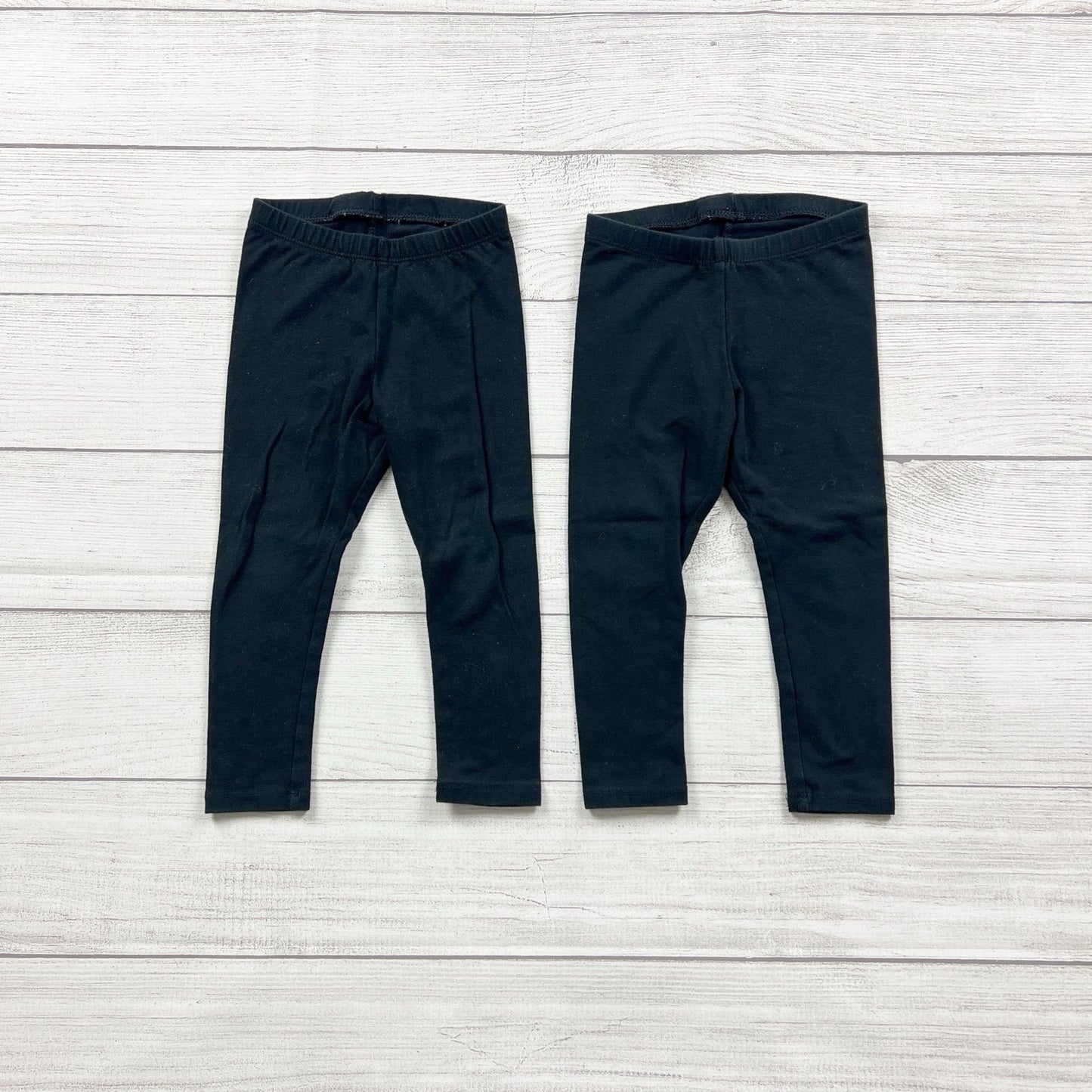 Cat & Jack Toddler Leggings Black Stretch Pants Bundle 2T