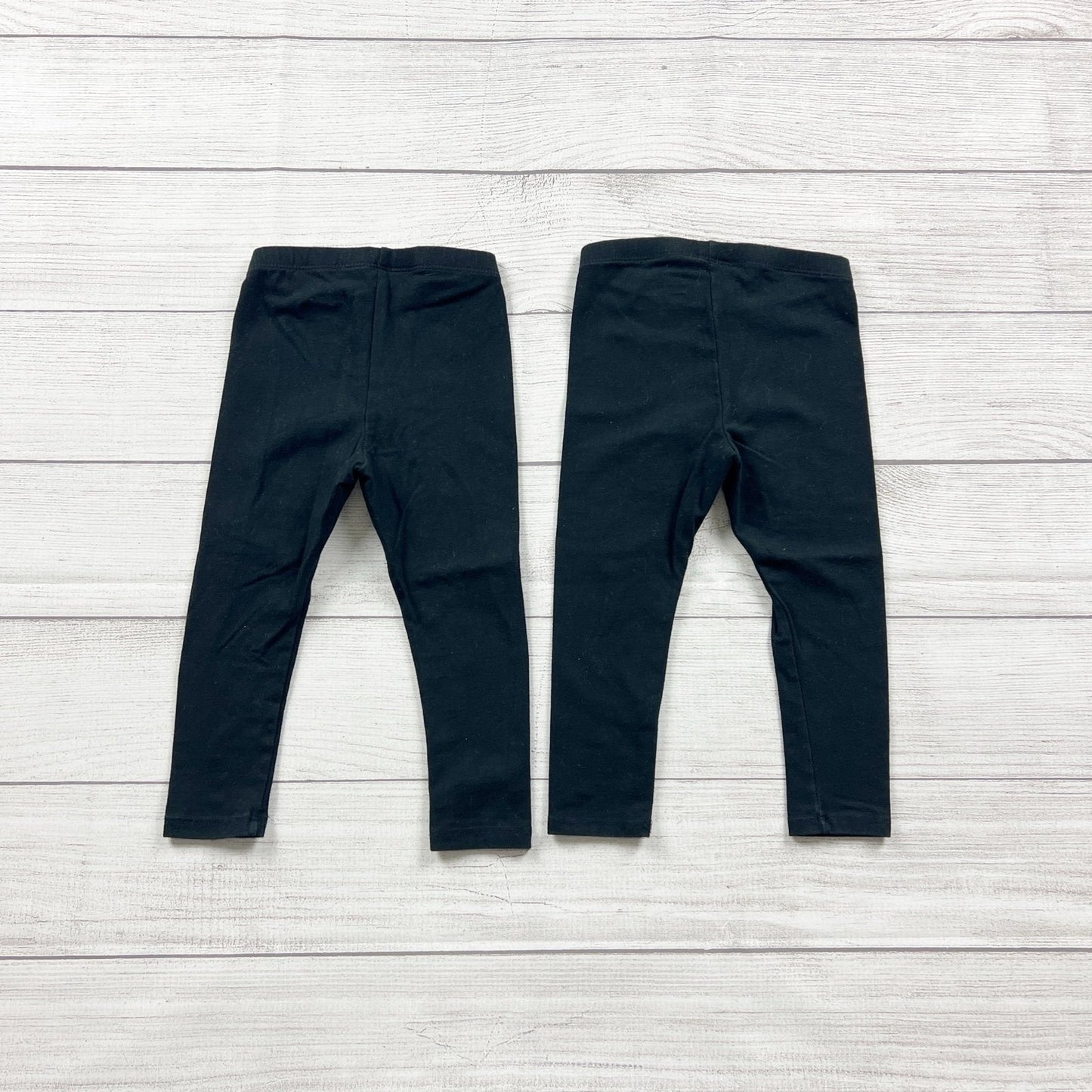 Cat & Jack Toddler Leggings Black Stretch Pants Bundle 2T