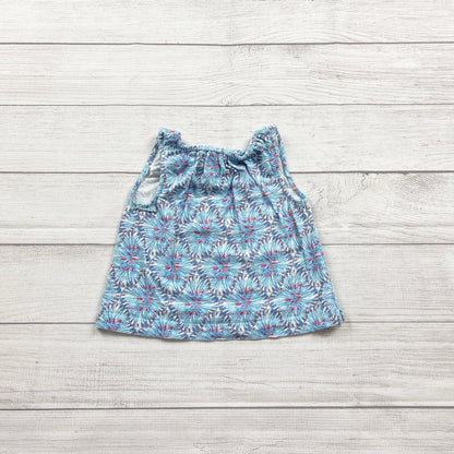 Vineyard Vines Girls Printed Sleeveless Tank Top Floral Blue Pink 2T
