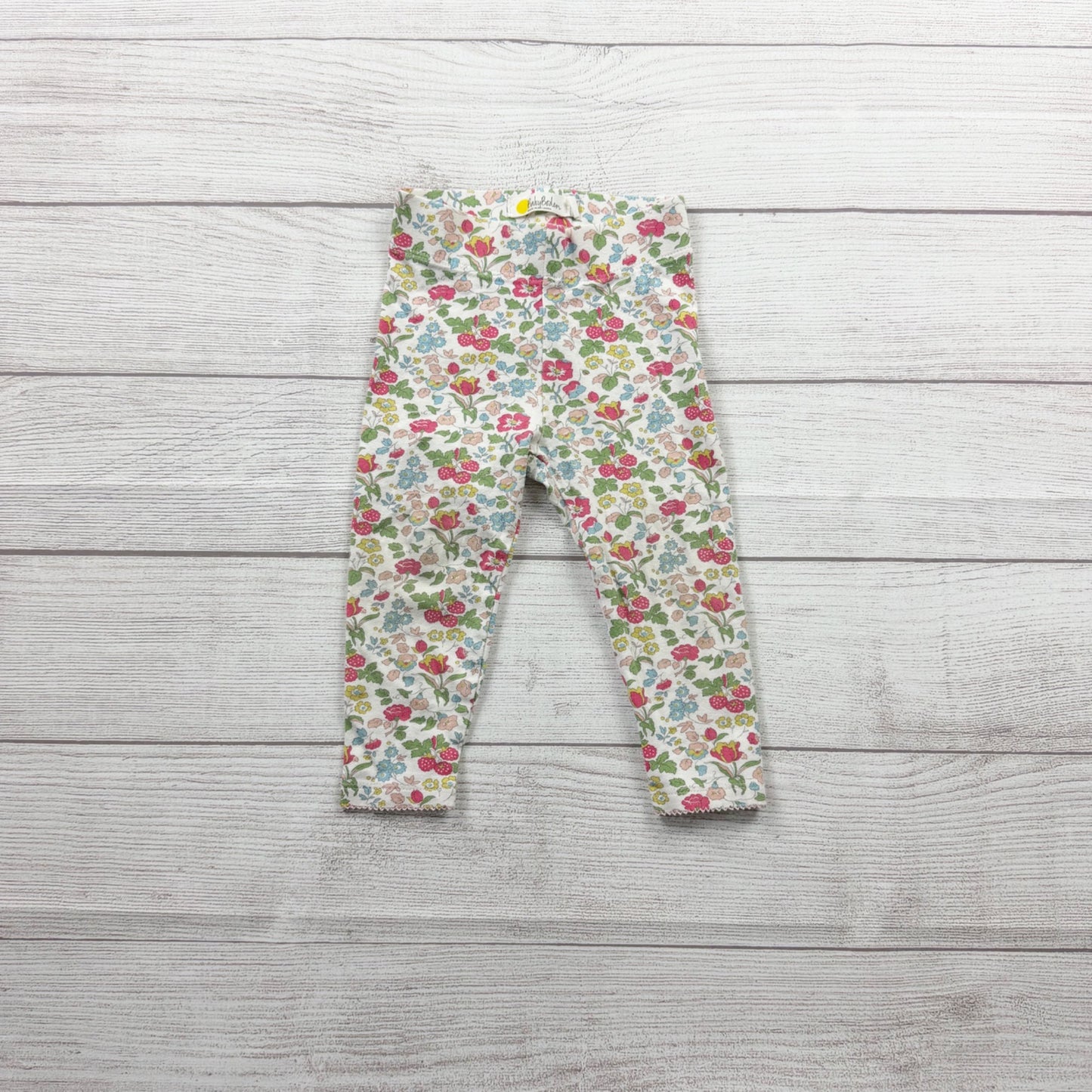 Baby Boden Floral Print Cotton Blend Leggings 12-18 Months