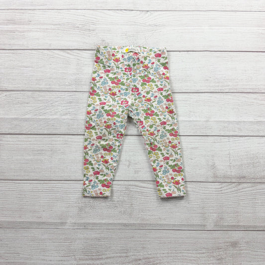 Baby Boden Floral Print Cotton Blend Leggings 12-18 Months