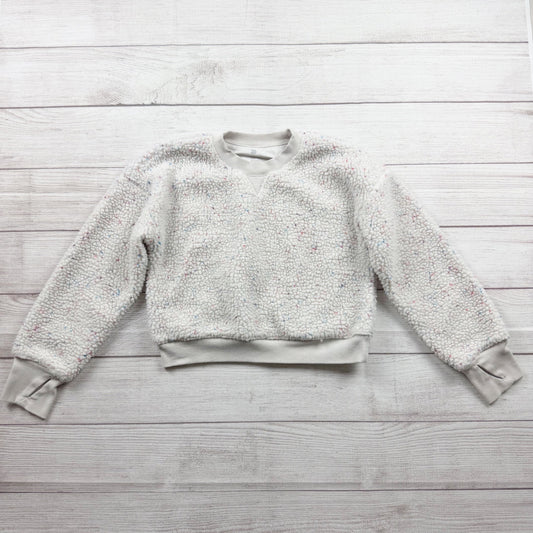 All In Motion Sherpa Pullover Crewneck Top MultiColor Textured Long Sleeve M 8