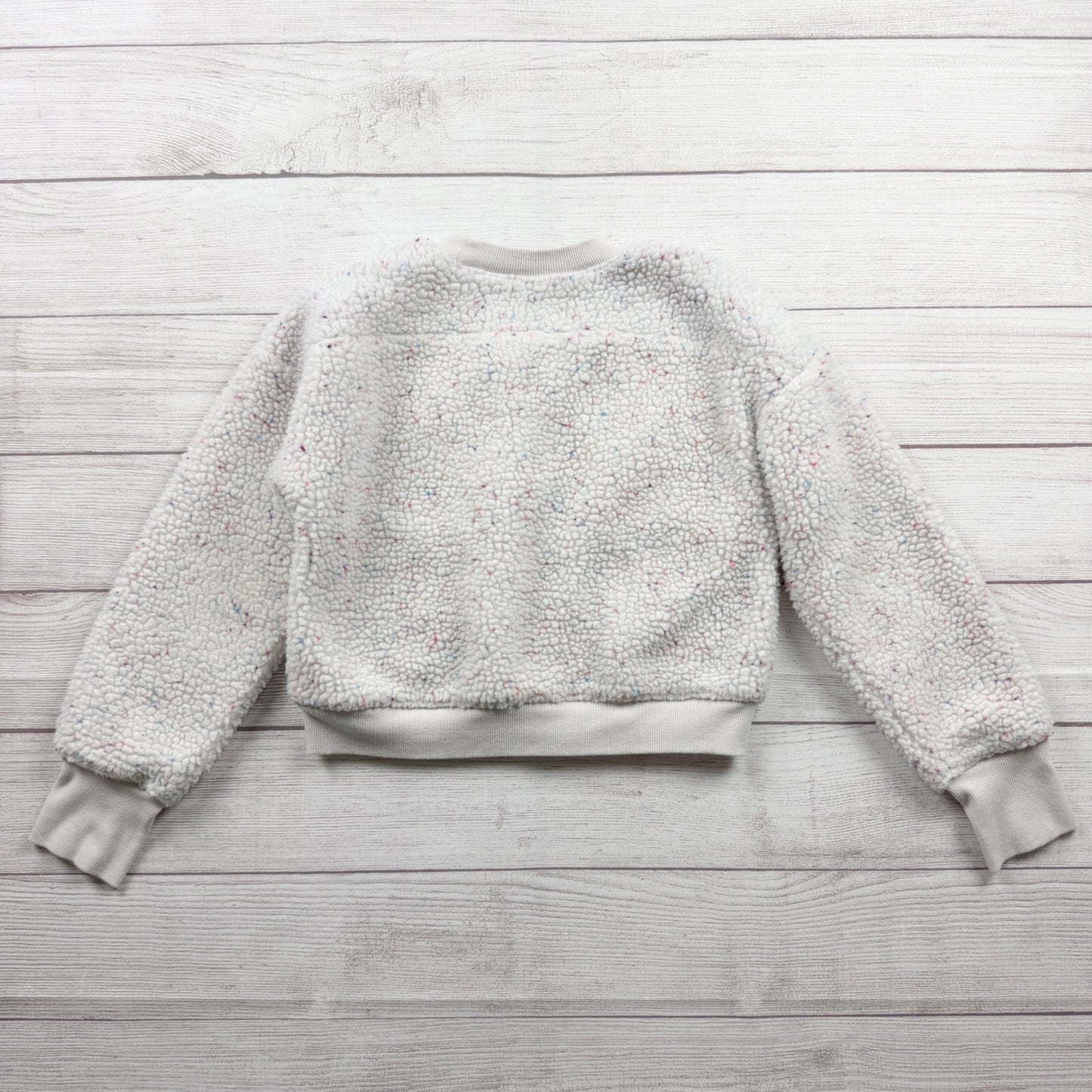All In Motion Sherpa Pullover Crewneck Top MultiColor Textured Long Sleeve M 8