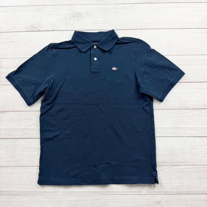 Vineyard Vines Short Sleeve Polo Shirt Cotton Santa Hat Whale Logo XL 18