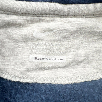 Nike Navy Blue Zip-Up Hoodie Kids Sweatshirt Classic Logo 3T