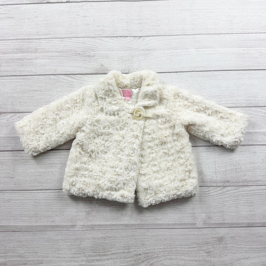 The Children’s Place Baby Girl Faux Fur Coat Dressy Jacket 9-12 Months