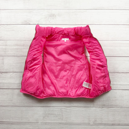 Tahari Girl Pink Puffer Vest Full Zip Sleeveless Lightweight 7-8