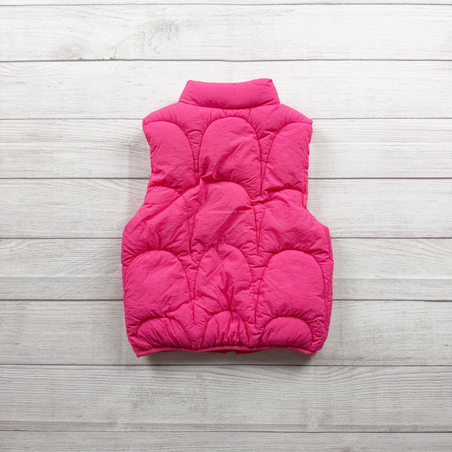 Tahari Girl Pink Puffer Vest Full Zip Sleeveless Lightweight 7-8