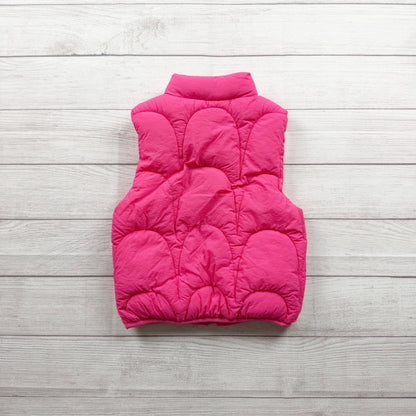 Tahari Girl Pink Puffer Vest Full Zip Sleeveless Lightweight 7-8