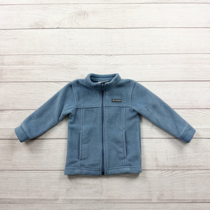 Columbia Baby Fleece Jacket Full Zip Long Sleeve Blue Winter Warm 18-24 Months