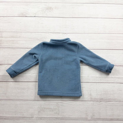 Columbia Baby Fleece Jacket Full Zip Long Sleeve Blue Winter Warm 18-24 Months