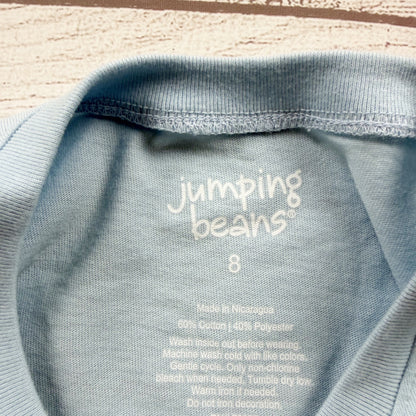 Jumping Beans Kids United Skate Of America Graphic T-Shirt Light Blue NWT 8