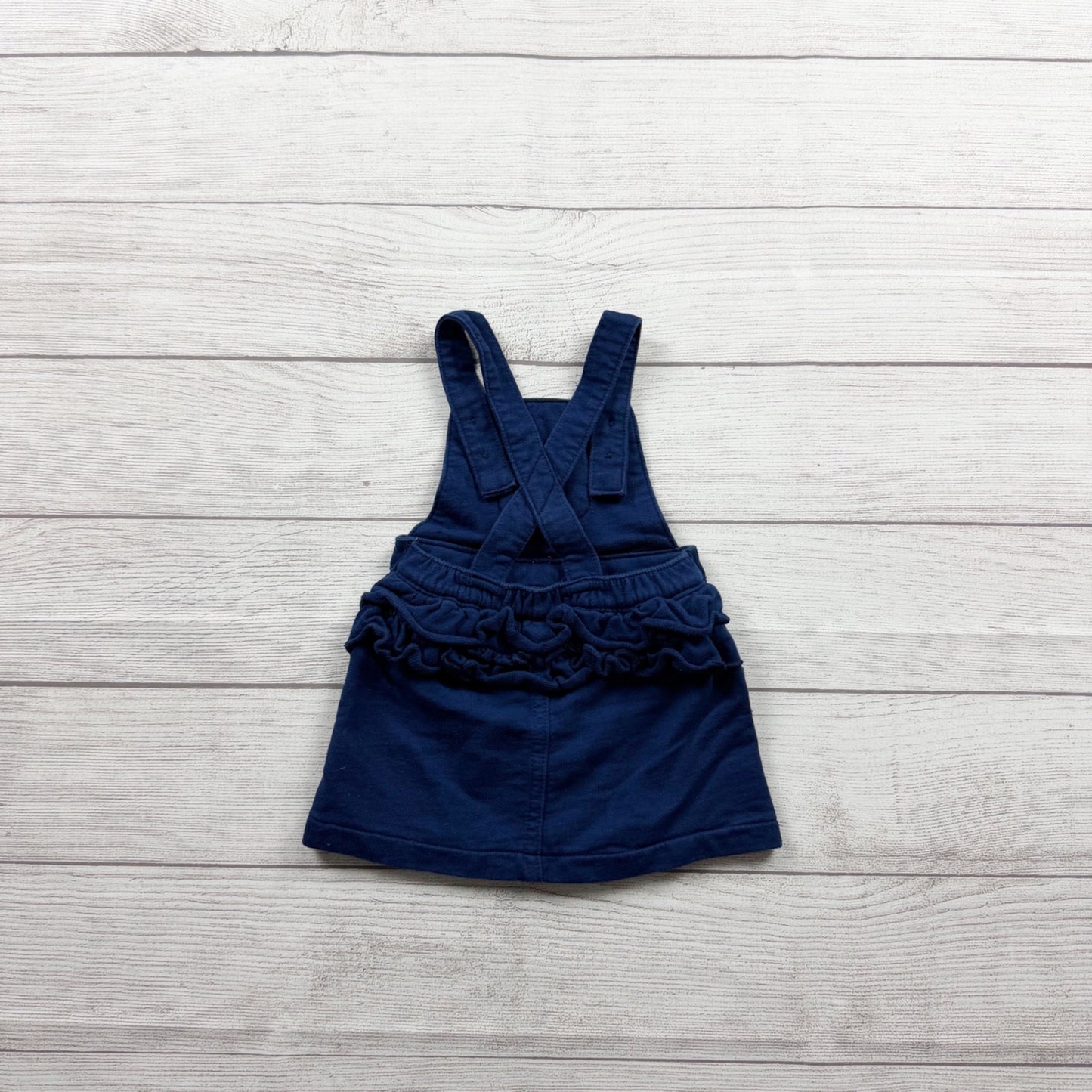 Carter's Baby Girls Jumper Dress Navy Blue Turkey Applique 6-9 Months