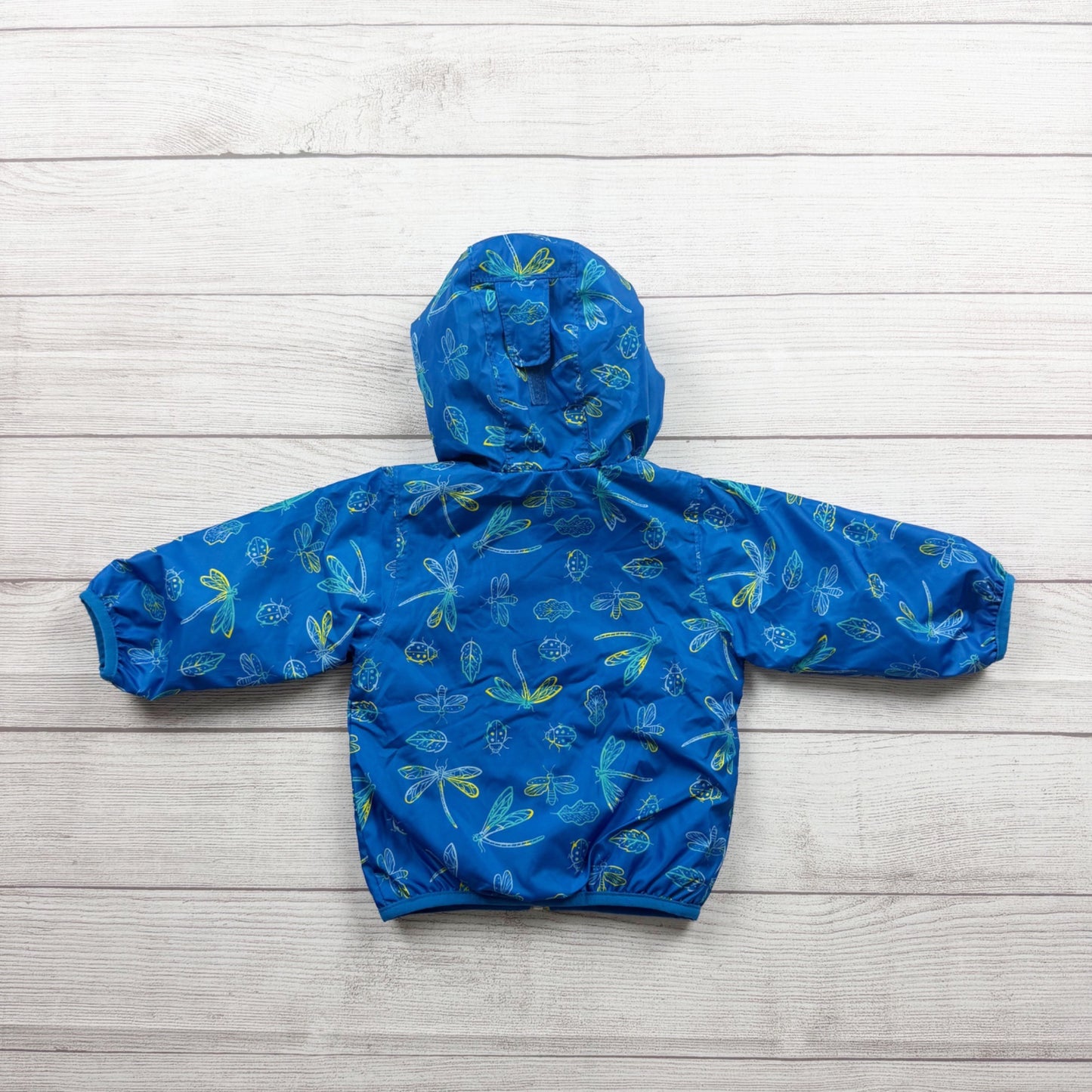 Columbia Baby Fleece Lined Waterproof Jacket Hood Dragonfly Bug NWT 6-12 Months