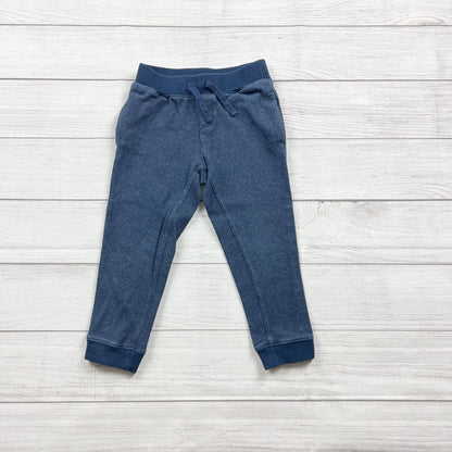 Janie And Jack Toddler Boys Blue Textured Jogger Pants 4