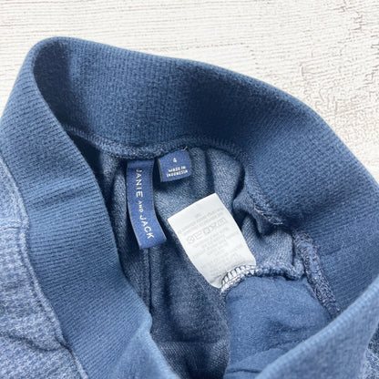 Janie And Jack Toddler Boys Blue Textured Jogger Pants 4