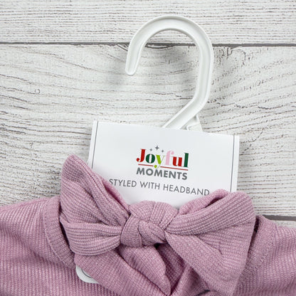 Joyful Moments Girls Be Merry Dress Pink Tulle Skirt Long Sleeve Bow Set NWT 5