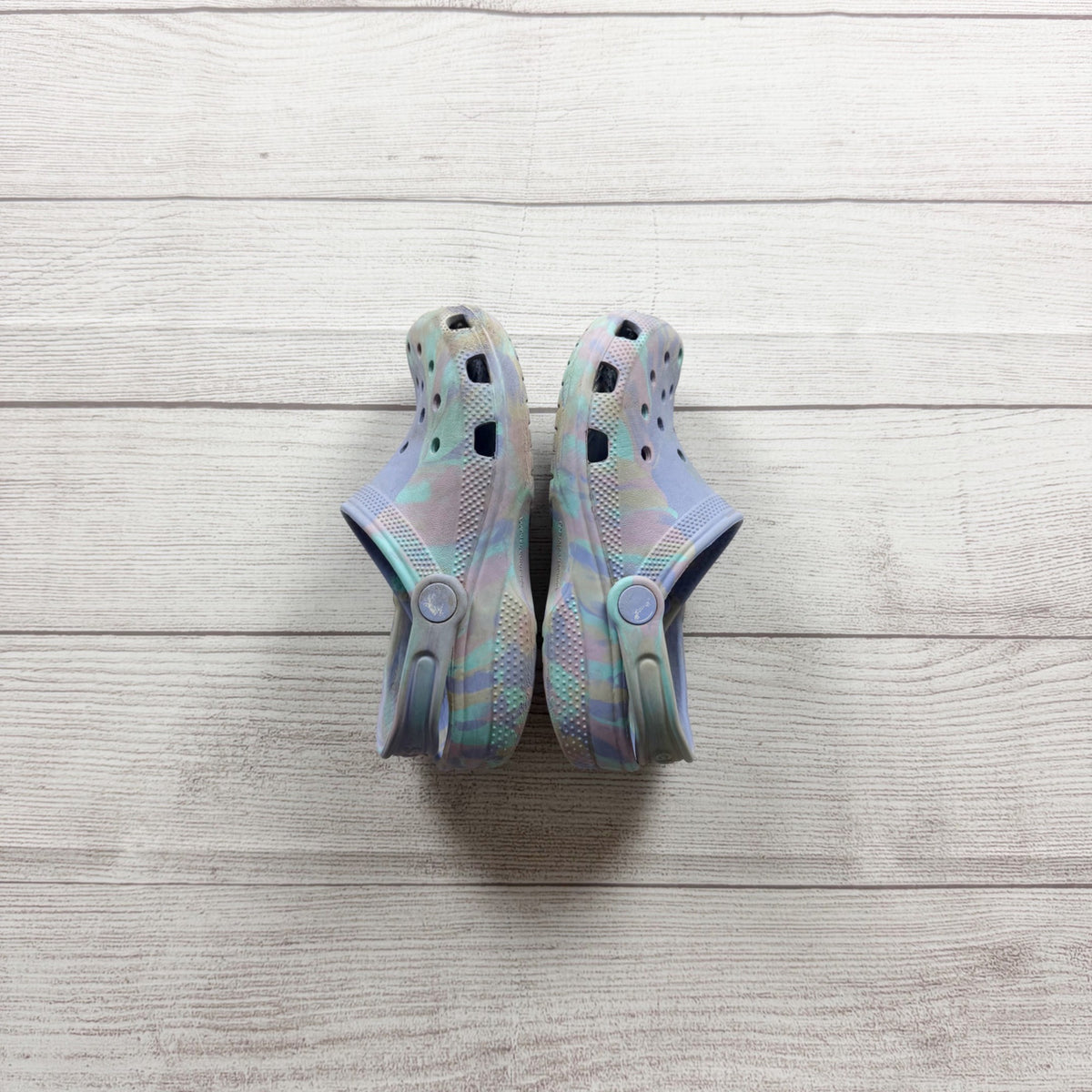 Crocs Tie Dye Classic Clog Shoes Kid Junior 1