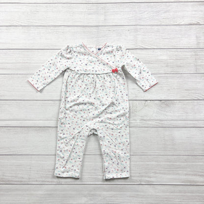Janie and Jack Baby Girl Floral Jumpsuit One Piece Romper 12-18 Months