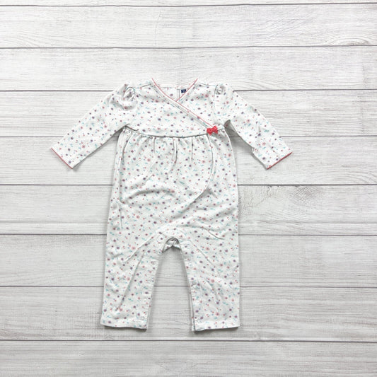 Janie and Jack Baby Girl Floral Jumpsuit One Piece Romper 12-18 Months