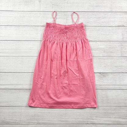H&M Girls Dress Pink Smocked Sundress Spaghetti Strap Summer Dress 5T-6