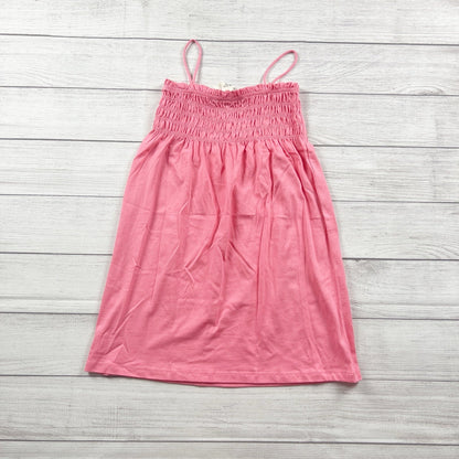 H&M Girls Dress Pink Smocked Sundress Spaghetti Strap Summer Dress 5T-6