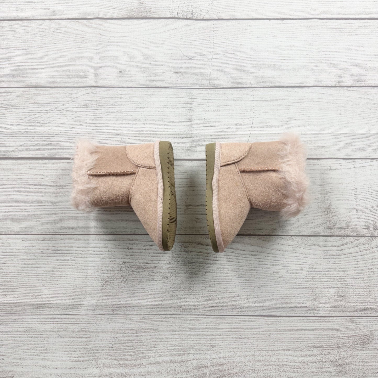The Children’s Place Toddler Girls Boots Pink Faux Fur Suede Winter Booties 5
