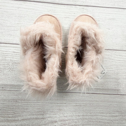 The Children’s Place Toddler Girls Boots Pink Faux Fur Suede Winter Booties 5