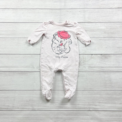 Baby Gap x Disney Baby Dumbo Footed Sleeper “Baby of Mine” Pajamas 3-6 Months