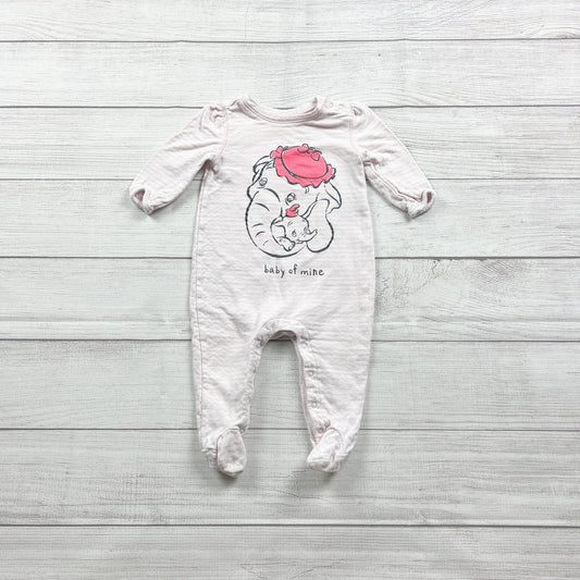 Baby Gap x Disney Baby Dumbo Footed Sleeper “Baby of Mine” Pajamas 3-6 Months