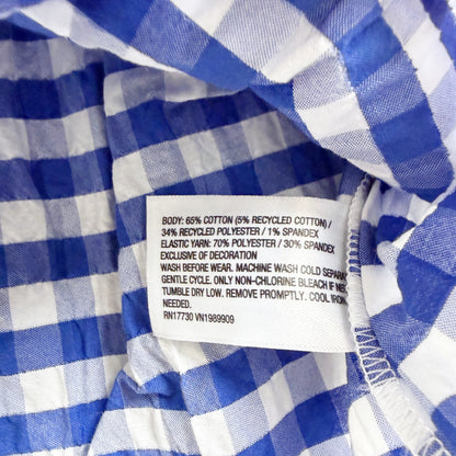 Cat & Jack Girls Blue Gingham Skirt Lace Detail Lightweight Design NWT 2T