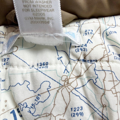 Vintage Janie and Jack Baby Hooded Jacket Bomber Coat Map Lining 6-12 Months