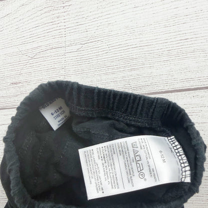 Old Navy Baby Girls Black Stretch Leggings Ruffle Details 6-12 Months