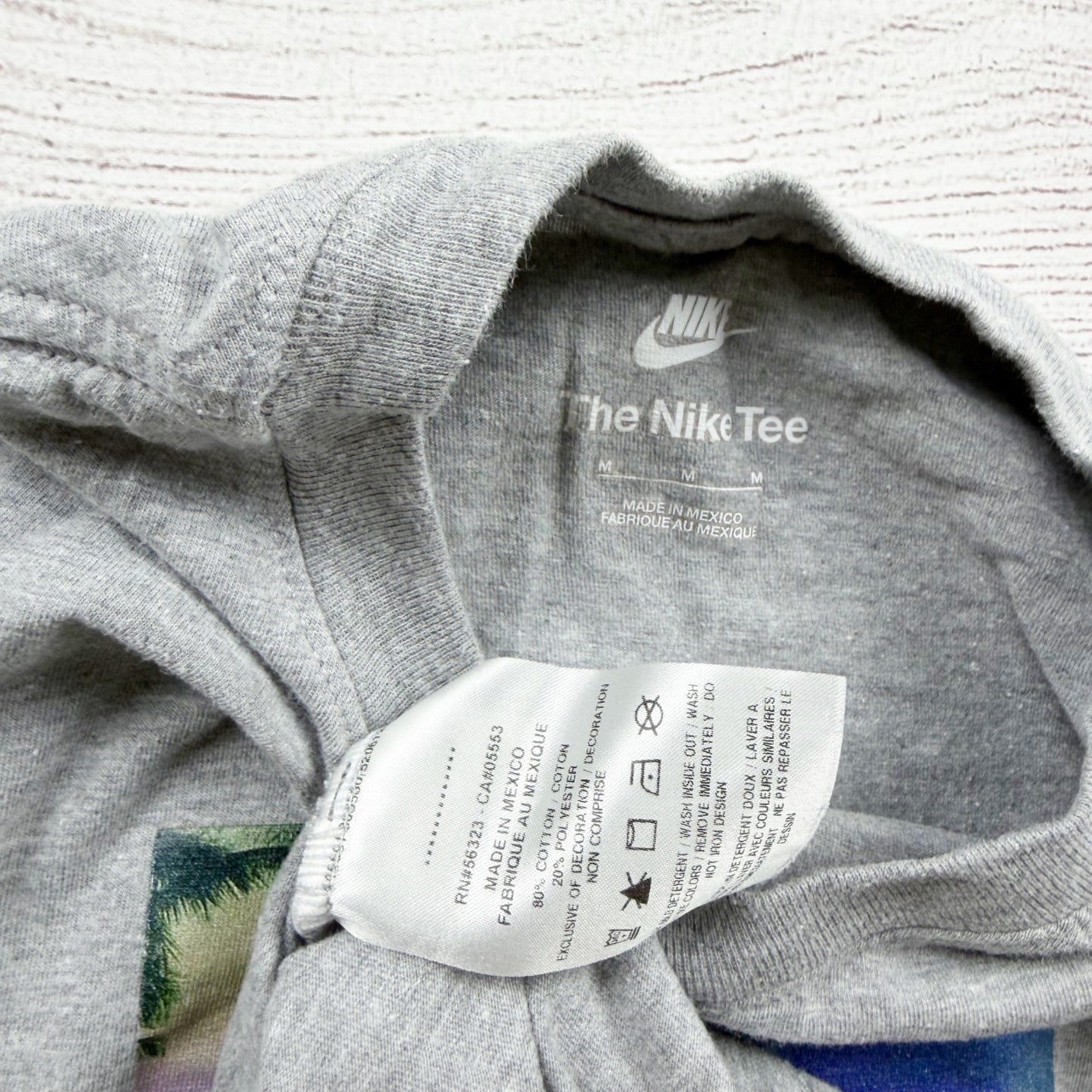Nike Boys Graphic Tee Gray "Only Fresh Air" Short Sleeve M 10-12