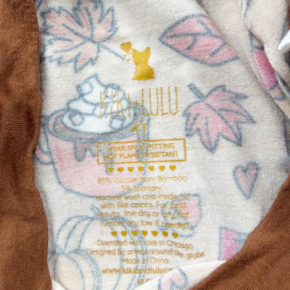 Kiki + Lulu Fall Harvest Pumpkin Spice Pajamas Set Bamboo 4T