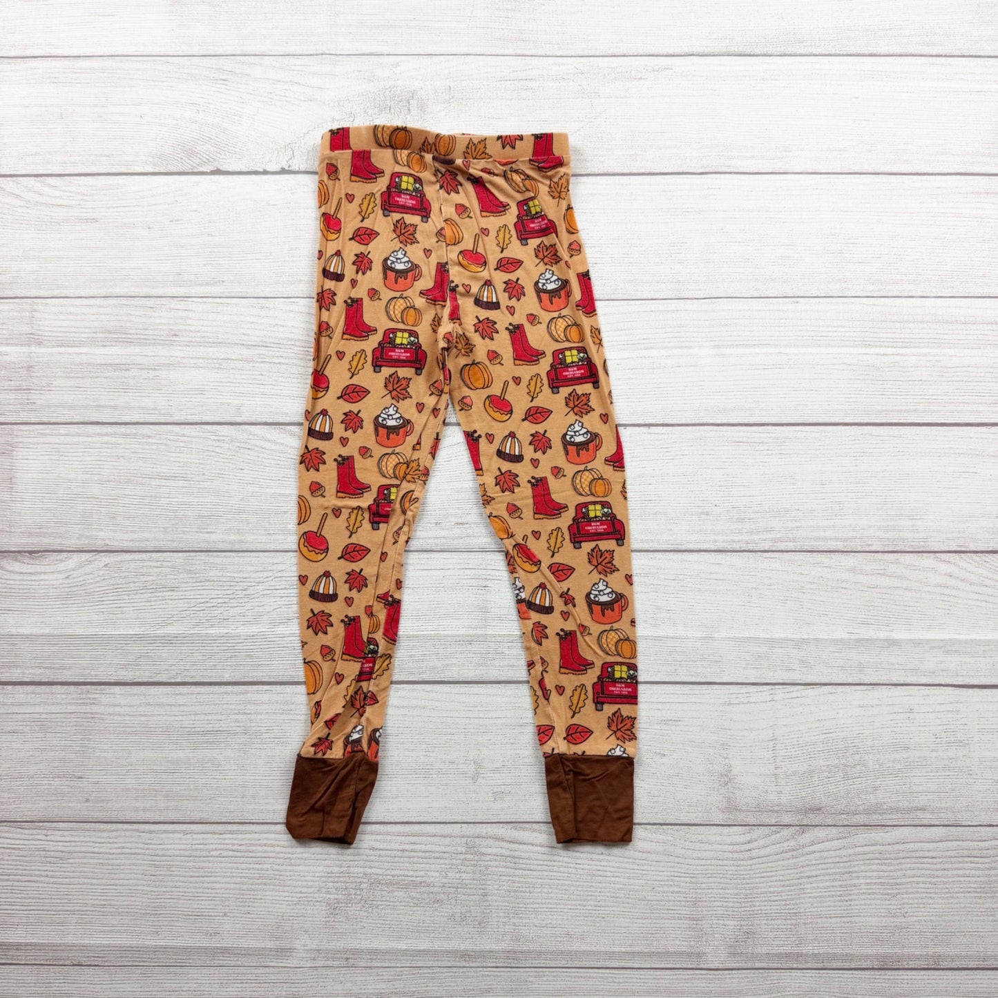 Kiki + Lulu Fall Harvest Pumpkin Spice Pajamas Set Bamboo 4T