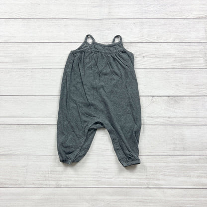 Old Navy Baby Heather Gray Sleeveless Romper 6-12 Months