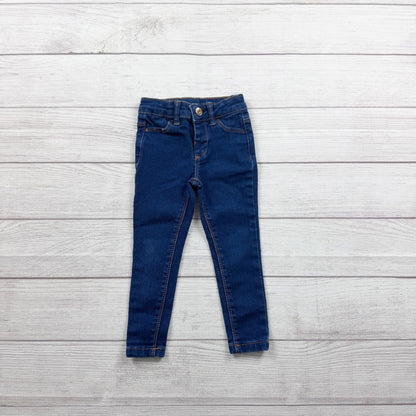 Denim Co Toddler Girls Skinny Jeans Dark Wash Stretch Denim Pants 2-3