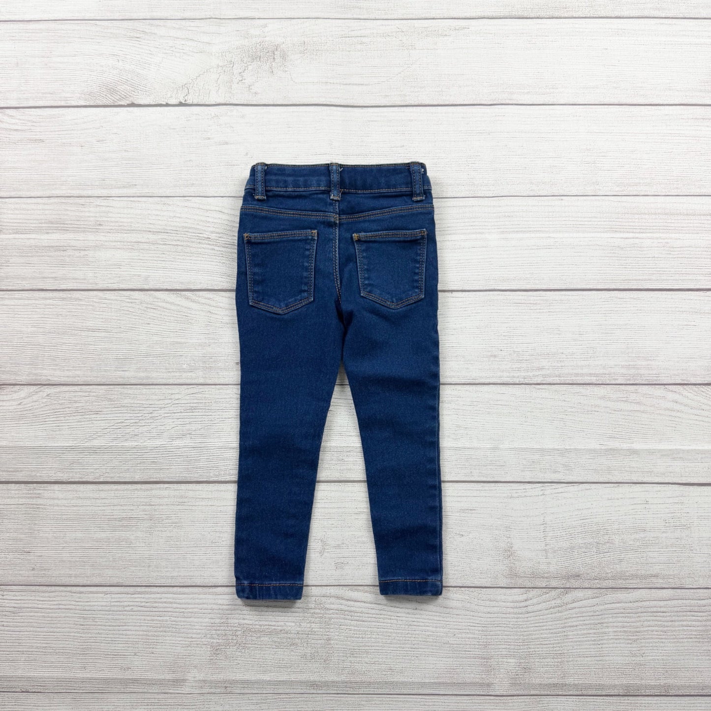 Denim Co Toddler Girls Skinny Jeans Dark Wash Stretch Denim Pants 2-3