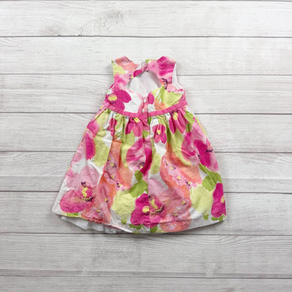 Gymboree Toddler Girls Pink Floral Party Dress Sleeveless Lined 2T