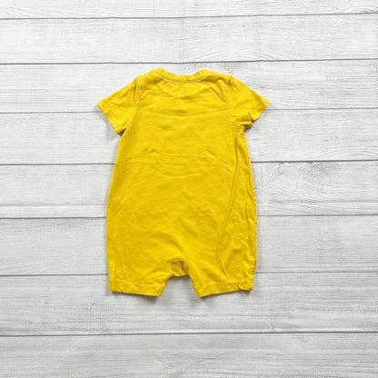 Baby Gap Yellow "Crazy Coconut" Printed Baby Romper 18-24 Months