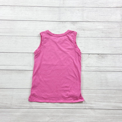 Athletic Works Girls Pink Sleeveless Tank Top "Be Bold" Lightning Graphic 6-6X