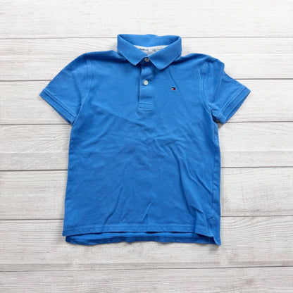 Tommy Hilfiger Polo Shirt Boys Short Sleeve Classic Logo Collared Top M 8-10