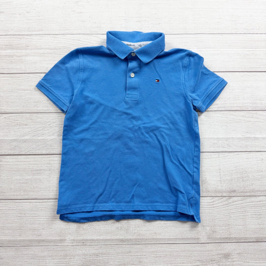 Tommy Hilfiger Polo Shirt Boys Short Sleeve Classic Logo Collared Top M 8-10