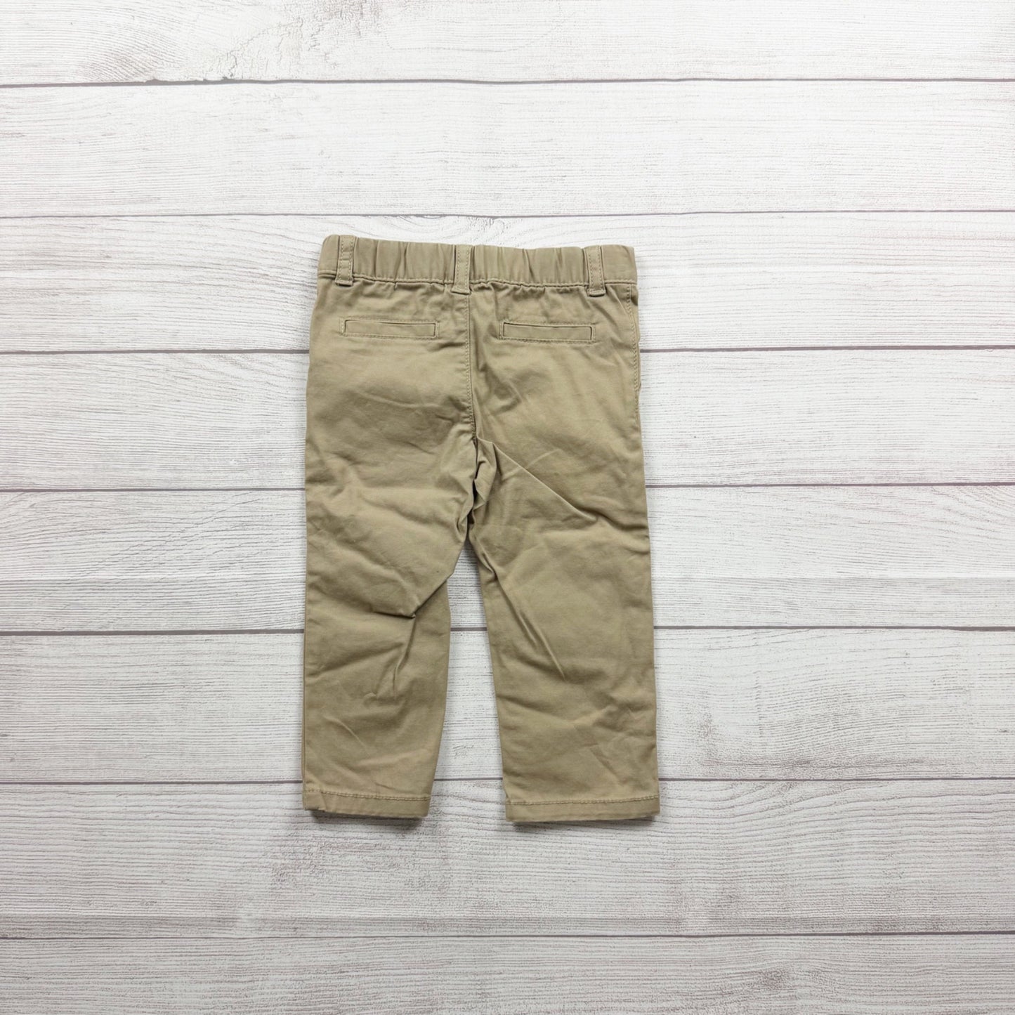 Carter's Baby Boy Khaki Pull On Pants Elastic Waist 12-18 Months