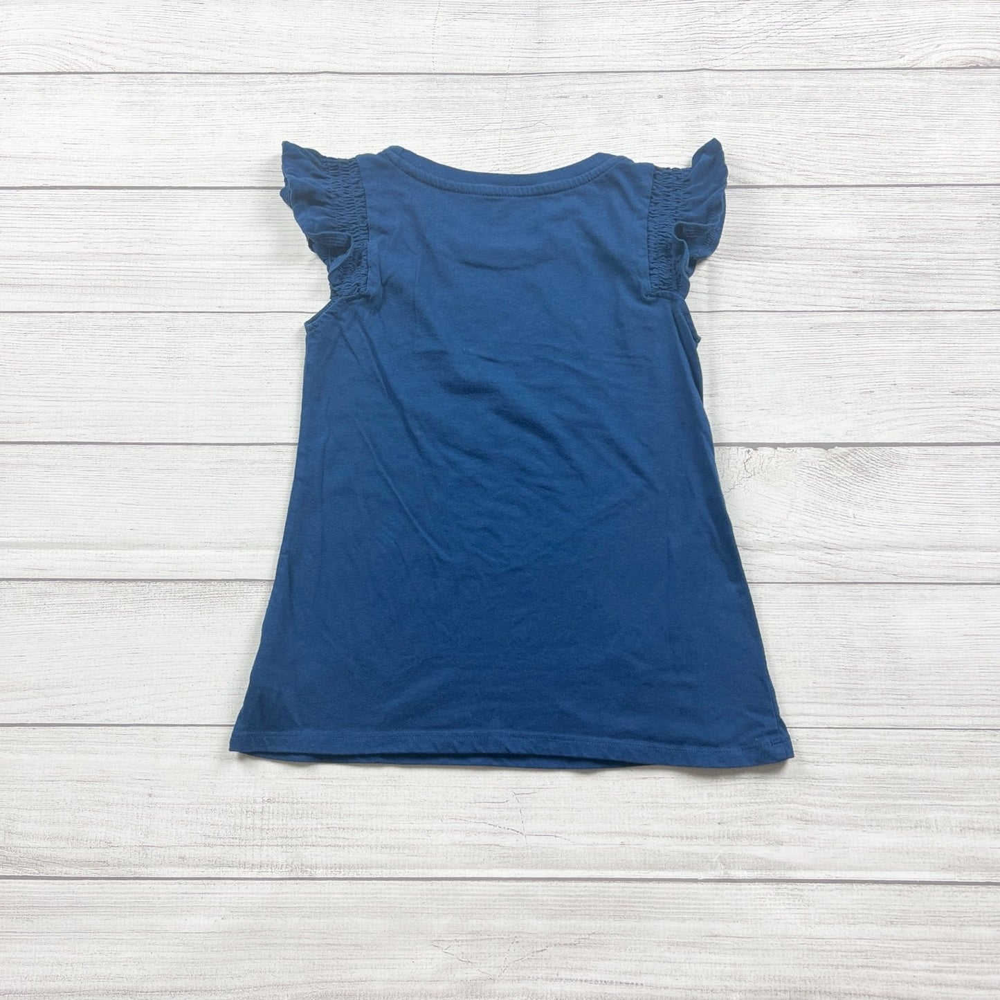 P.S. From Aeropostale Girls Blue Flip Sequin Emoji Smile T-Shirt 12